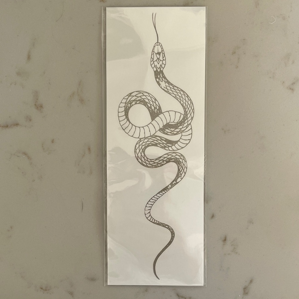 Black Snake Semi-permanent tattoo